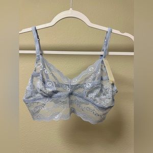 BTEMPTD blue bralette NWT